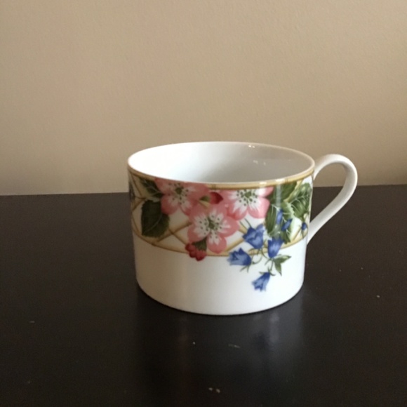 Mikasa Sunshine Trellis Flat Mug & Saucer - Picture 4 of 5